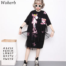 New Fashion Short Sleeve T-shirts Female Cartoon Animal Sequined Print tshirt O-neck Patchwork Lace Women Tops Plus Size SM6