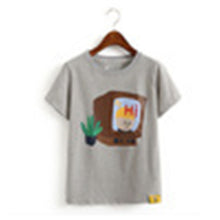New Fashion Short Sleeve T-shirts Harajuku T Shirts Kawaii Cartoon Print Plus Size Female O-neck Casual Women Tops 72464 SM6