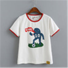 New Fashion Short Sleeve T-shirts Harajuku T Shirts Kawaii Cartoon Print Plus Size Female O-neck Casual Women Tops 72464 SM6
