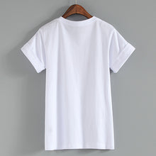 New Fashion Women Summer S-XL T shirts Female Letter Grilboss Print t-shirt Short Sleeve Plus Size Woman tops 72503 SM6