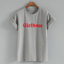 New Fashion Women Summer S-XL T shirts Female Letter Grilboss Print t-shirt Short Sleeve Plus Size Woman tops 72503 SM6