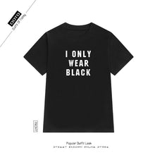 New Fashion Women Summer XS-3XL T shirts Female Letter Print Black t-shirt Short Sleeve Plus Size Woman tops 72552 SM6