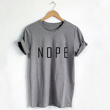 New Fashion Women clothing T shirts Print Tee Letter T-shirt Women Top Short Sleeve Female Nope tops 72403 SM6