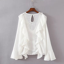 New Summer Shirt Women Blouse Deep V-neck Short Butterfly Sleeve Casual Shirt Plus Size Blusas With Button 72080 SM6