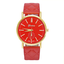 9 Colors Watches Women Geneva Watches Women Men Casual Leather Relogio Quartz Analog Wrist Watch Montre CF