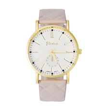 9 Colors Watches Women Geneva Watches Women Men Casual Leather Relogio Quartz Analog Wrist Watch Montre CF