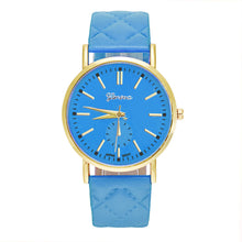 9 Colors Watches Women Geneva Watches Women Men Casual Leather Relogio Quartz Analog Wrist Watch Montre CF