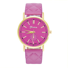9 Colors Watches Women Geneva Watches Women Men Casual Leather Relogio Quartz Analog Wrist Watch Montre CF