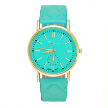 9 Colors Watches Women Geneva Watches Women Men Casual Leather Relogio Quartz Analog Wrist Watch Montre CF