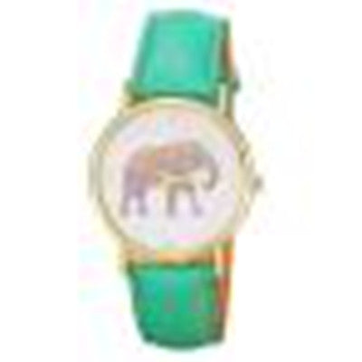 9 Colors Watch Women Elephant Printing Pattern Weaved Clock PU Leather Ladies Quartz Dial Dress Watches relogio feminino CF