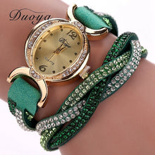 9 colors Arrive Casual Bracelet watches Women Ladies Watch Round Analog Quartz Clock Bling Crystal Relogio Gift CF