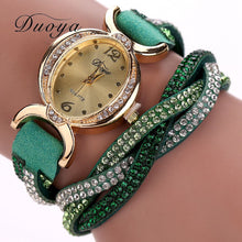 9 colors Arrive Casual Bracelet watches Women Ladies Watch Round Analog Quartz Clock Bling Crystal Relogio Gift CF