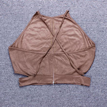 Allmatch Sexy Backless Bandage Halter Crop Top Women's Short Camisoles Cropped Top Bralette CF
