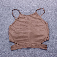 Allmatch Sexy Backless Bandage Halter Crop Top Women's Short Camisoles Cropped Top Bralette CF