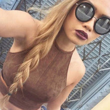 Allmatch Sexy Backless Bandage Halter Crop Top Women's Short Camisoles Cropped Top Bralette CF