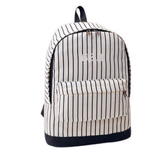 American Style Backpack travel print backpack Women Men School Bag Stripe DoubleShoulder Canvas Mochilas CF