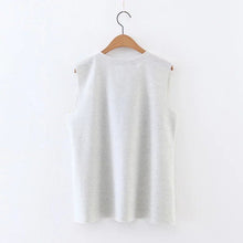 Babes Letter Print  New European Style Fashion Sleeveless T-shirts Plus Size Female T shirts Top O-neck Women t shirt 72590 SM6