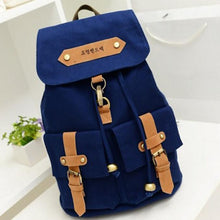 Backpack School Bags For Teenagers Girl Dual College Wind Canvas Shoulder Bag Korean style Schoolbags Leisure Backpacks CF