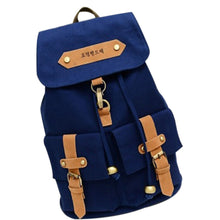Backpack School Bags For Teenagers Girl Dual College Wind Canvas Shoulder Bag Korean style Schoolbags Leisure Backpacks CF