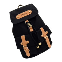 Backpack School Bags For Teenagers Girl Dual College Wind Canvas Shoulder Bag Korean style Schoolbags Leisure Backpacks CF