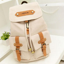 Backpack School Bags For Teenagers Girl Dual College Wind Canvas Shoulder Bag Korean style Schoolbags Leisure Backpacks CF