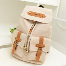 Backpack School Bags For Teenagers Girl Dual College Wind Canvas Shoulder Bag Korean style Schoolbags Leisure Backpacks CF