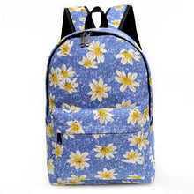 Backpack Women School Bags For Teenage Girls Canvas Rucksack Backpacks Daisy printing Schoolbag Book Shoulder Backbag CF