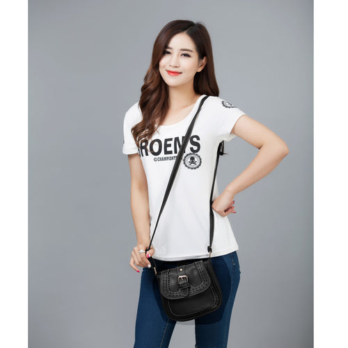 Bags Handbags Women Famous s Vintage Hollow Out PU Leather Messenger Saddle Shoulder Bag bolsos femenina CF