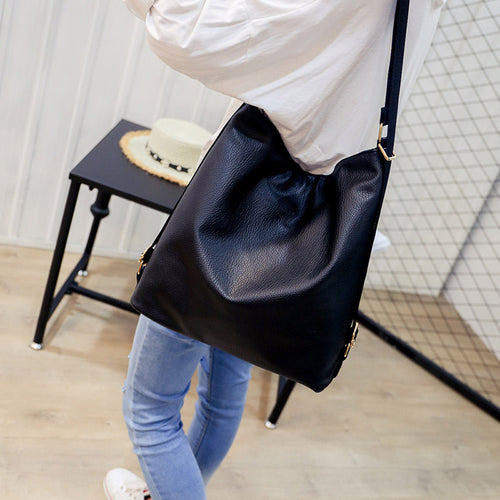 Bags Handbags Women Famous s Shoulder Bag Messenger School Bag Black PU Leather Design bolsos femenina CF