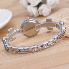 Bangle Watch Women Rhinestone Crystal Bracelet Dress Clock Flower Pattern Minimalism Stainless Steel Relogio Feminino CF