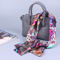 Beach Scarf From India poncho Scarves Casual Loose Shawls Women retro wild silk scarfs small double wraps CF