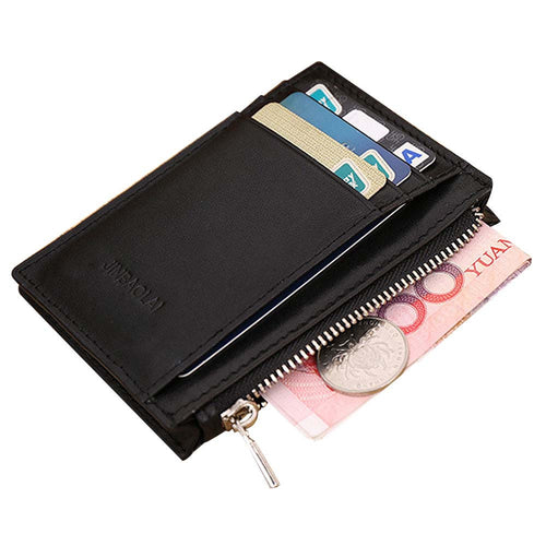 Best Selling Luxury Retro Men's Wallet Zipper Mens Leather Wallets Credit ID Card Purse CF