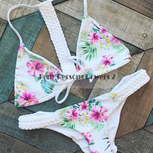 Bikini Crochet Swimwear Sexy tassels Lace Up Crochet Bikini Swimwear Knitted Bikini Swimsuit Bathing Suit CF