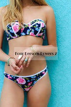Bikini Two Piece Bikini Floral Print Swimwear Style Swimsuit maillot de bain Bathing Suit Halter Bikinis CF