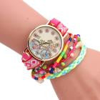 Bracelet Watch Women Bicycle Pattern Clock Analog Quartz Canvas Band Relogio Feminino Gift CF