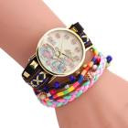 Bracelet Watch Women Bicycle Pattern Clock Analog Quartz Canvas Band Relogio Feminino Gift CF