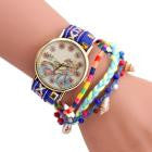 Bracelet Watch Women Bicycle Pattern Clock Analog Quartz Canvas Band Relogio Feminino Gift CF