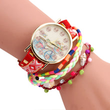 Bracelet Watch Women Bicycle Pattern Clock Analog Quartz Canvas Band Relogio Feminino Gift CF