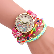 Bracelet Watch Women Bicycle Pattern Clock Analog Quartz Canvas Band Relogio Feminino Gift CF