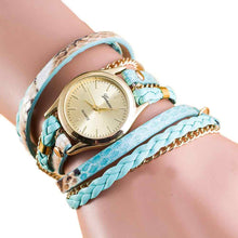 Bracelet Watch Women Dress Clock Wrap Around Synthetic Leather Chain Relogio Feminino CF