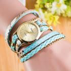 Bracelet Watch Women Dress Clock Wrap Around Synthetic Leather Chain Relogio Feminino CF