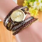 Bracelet Watch Women Dress Clock Wrap Around Synthetic Leather Chain Relogio Feminino CF
