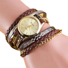 Bracelet Watch Women Dress Clock Wrap Around Synthetic Leather Chain Relogio Feminino CF