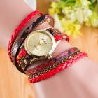 Bracelet Watch Women Dress Clock Wrap Around Synthetic Leather Chain Relogio Feminino CF