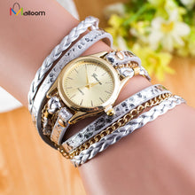 Bracelet Watch Women Dress Clock Wrap Around Synthetic Leather Chain Relogio Feminino CF