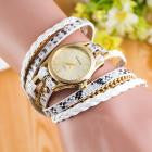 Bracelet Watch Women Dress Clock Wrap Around Synthetic Leather Chain Relogio Feminino CF