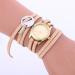 Bracelet Watch Women Dress Clock PU Leather Weaving Gift Relogio Feminino CF