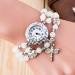 Bracelet Watch Women Ladies Rhinestone Dress Clock Quartz Wrist Watch Gift Relogio Feminino CF