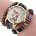 Bracelet Watch Women Relogio Feminino The Sleek Stylish Chic Knit Dress Clock Tower Pattern Ladies Decorative Gift CF