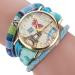 Bracelet Watch Women Relogio Feminino The Sleek Stylish Chic Knit Dress Clock Tower Pattern Ladies Decorative Gift CF